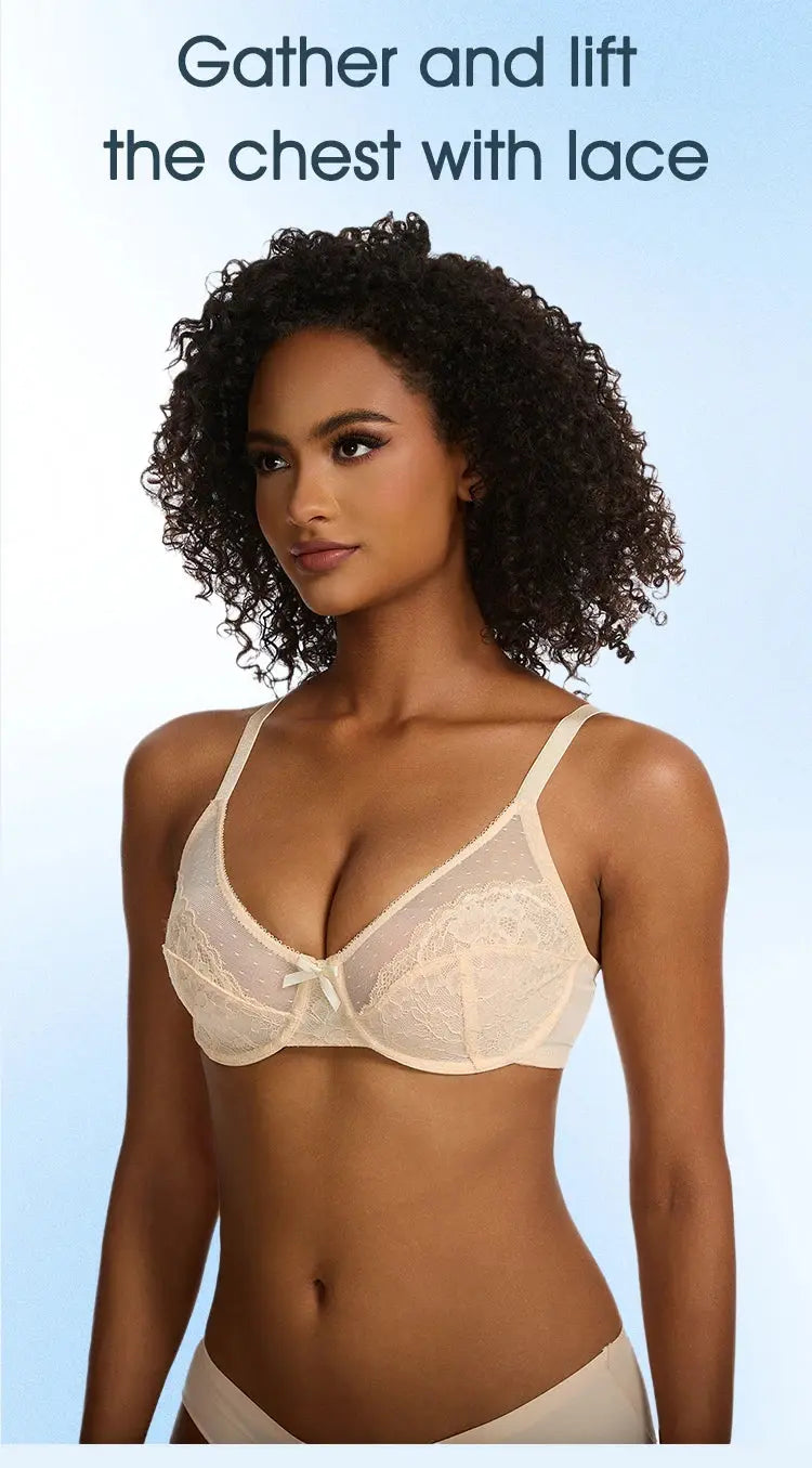 Soutien-gorge sexy en dentelle pour forte poitrine