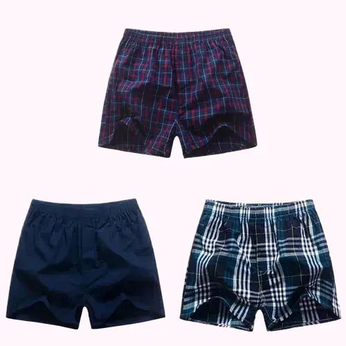 Boxer à carreaux 100% coton-culotte homme coton-sous vetement homme Boutique de Lingeries et Accessoires Annie