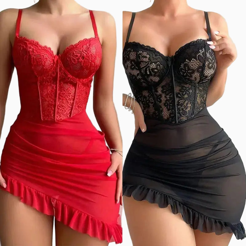 Robe de nuit érotique transparent avec fantaisie Lingeries et Accessoires Annie