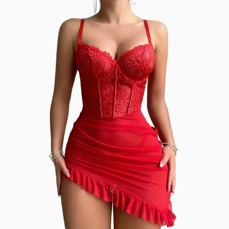 Robe de nuit érotique transparent avec fantaisie Lingeries et Accessoires Annie