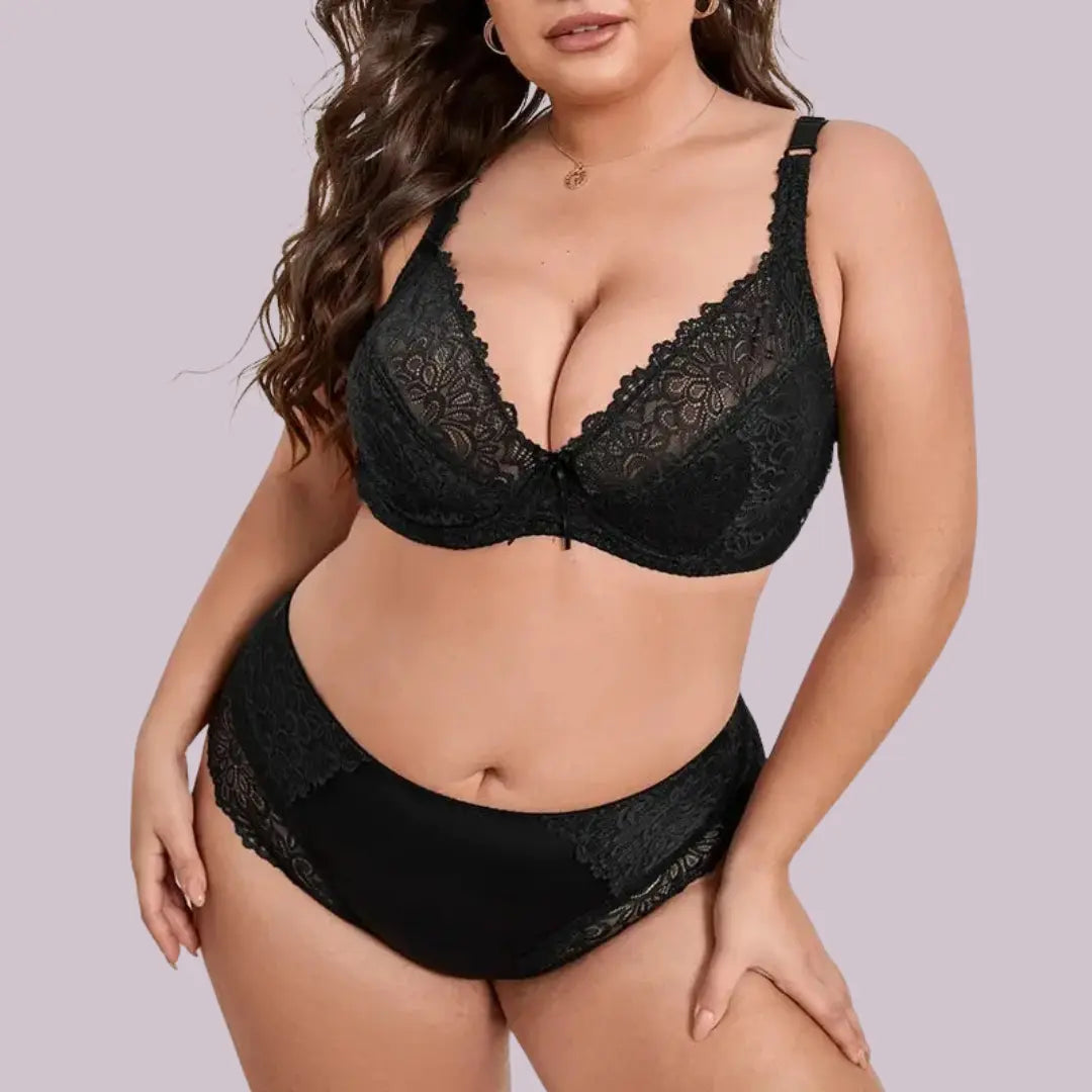 Ensemble soutien-gorge et culotte mince armatures Boutique de Lingeries et Accessoires Annie