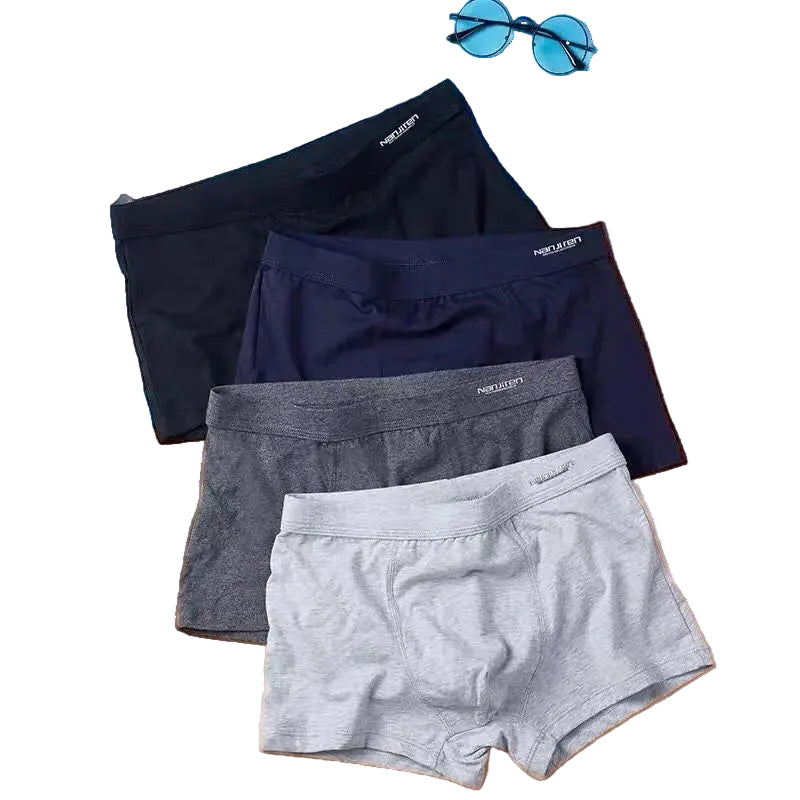 Boxer Grande taille pour homme caleçon solide Shorts coton Sexy L-6xl