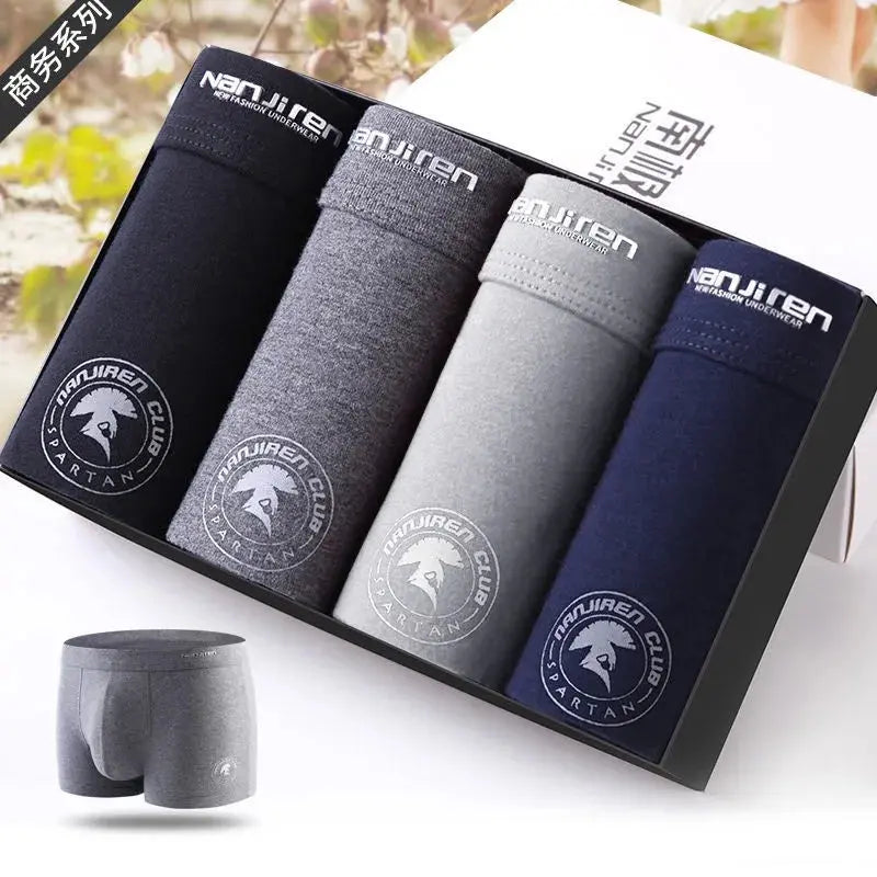 Boxer Grande taille pour homme caleçon solide Shorts coton Sexy L-6xl