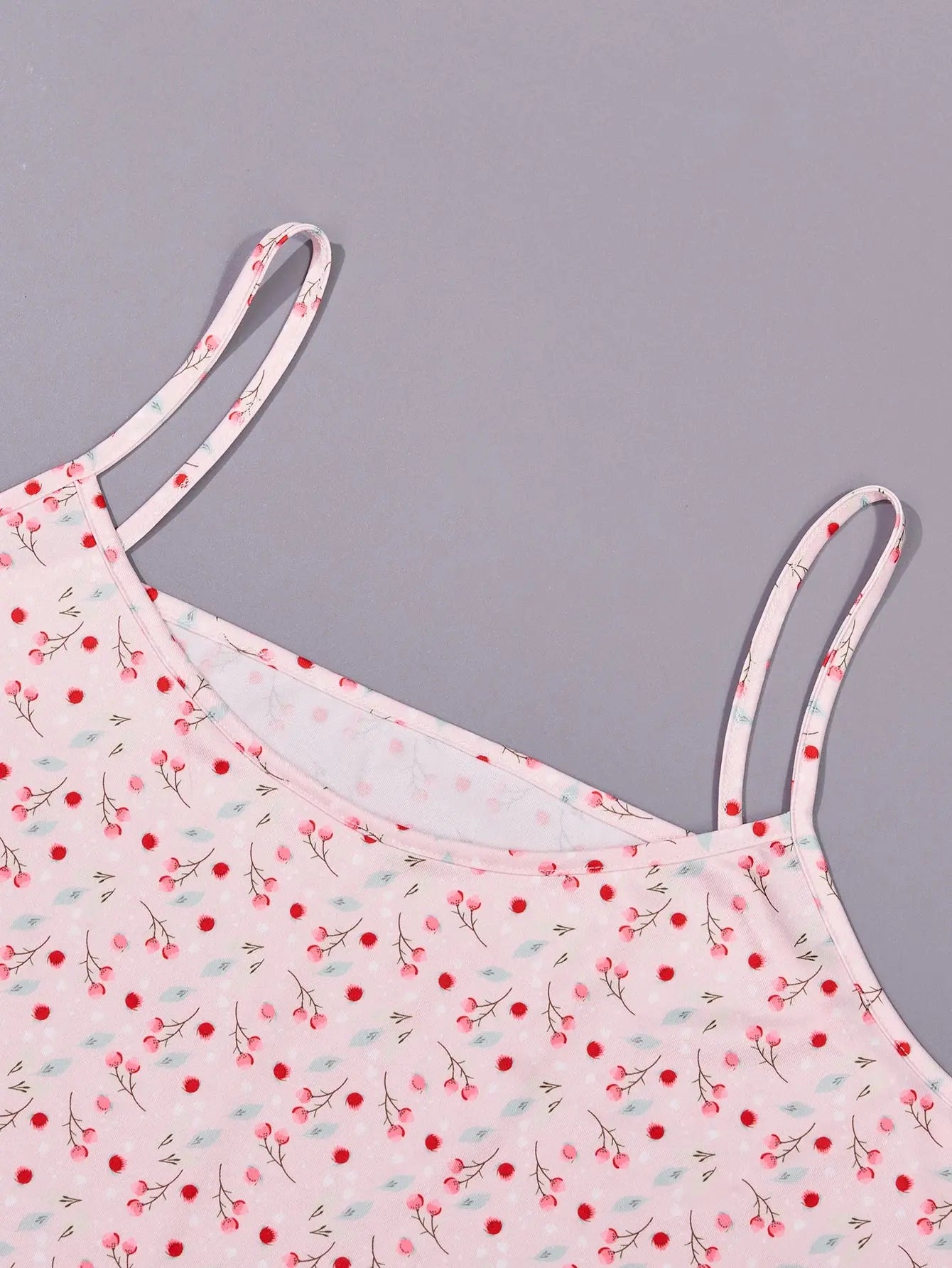 Pyjama grande taille bretelles d'été,deux pièces, vêtements de maison