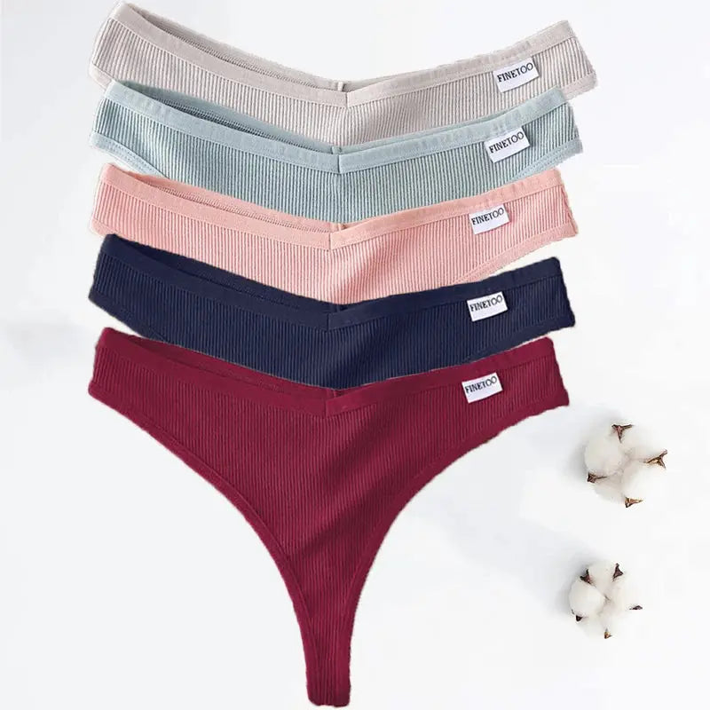 Lot de 05 pièces sting en coton sans couture respirant M-XL Boutique Lingeries et Accessoires Annie