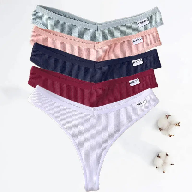 Lot de 05 pièces sting en coton sans couture respirant M-XL Boutique Lingeries et Accessoires Annie