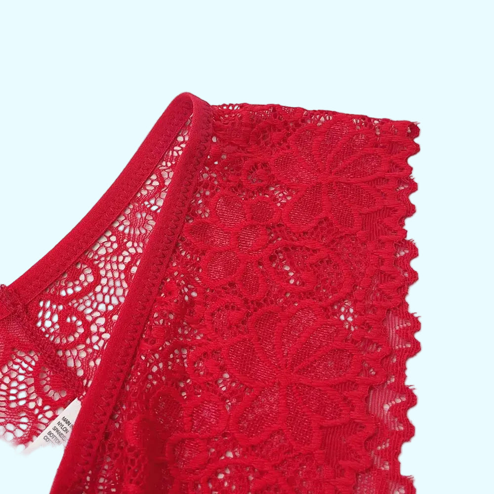 Moonflame 5 PCS Women Briefs Sexy Full Lace Panties Hollow Out Low-waist Female Shorts Soft Solid Color Breathable Underwear Boutique de Lingeries et Accessoires Annie