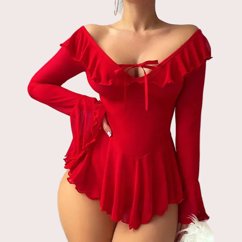 Body Lingerie Sexy en Tulle Transparent - Lingeries et Accessoires Annie