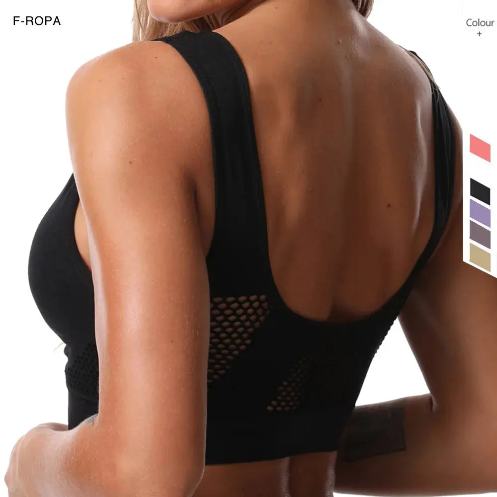 Soutiens-gorge de sport en maille sans couture pour fitness