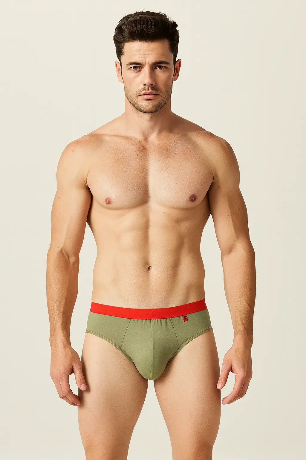 Slip en coton uni pour homme, culotte à poche convexe Boutique Lingeries et Accessoires Annie