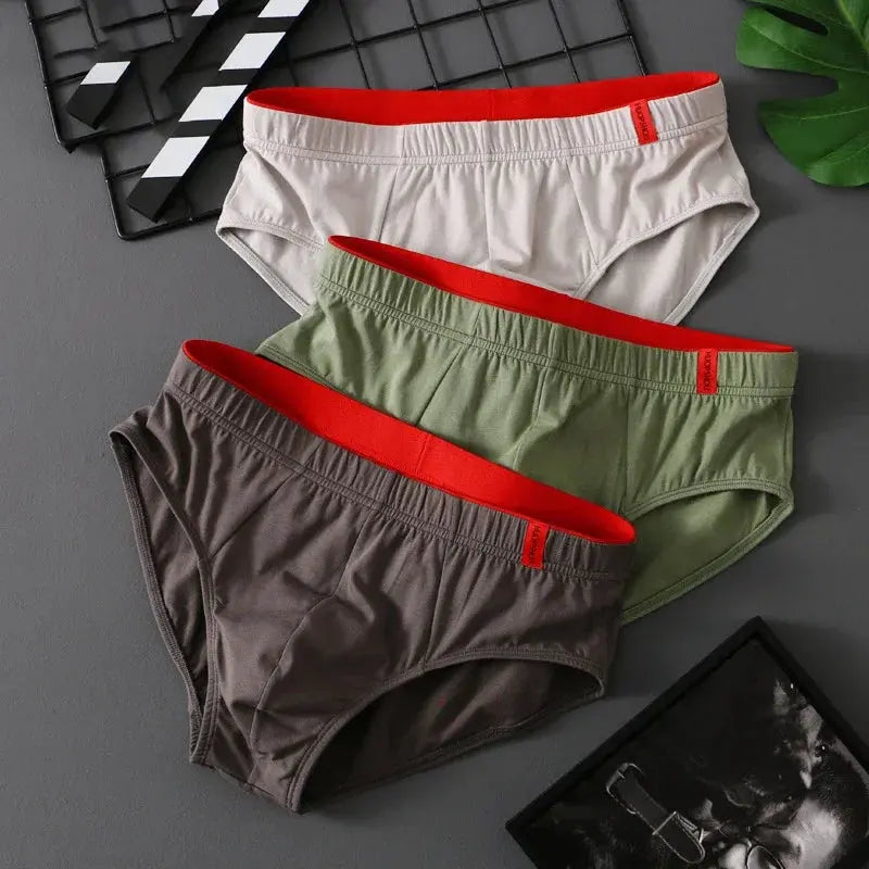 Slip en coton uni pour hommes, culotte à poche convexe Boutique Lingeries et Accessoires Annie