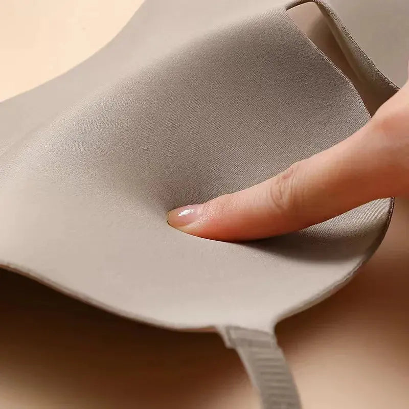 Soutien-gorge en soie glacée, Brassière, sans fil, sans couture