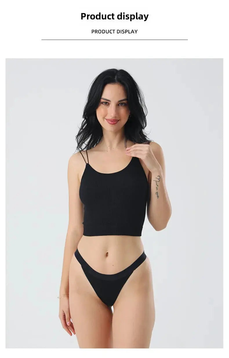 culotte string Lot de 03 pièces Sexy sans couture femmes