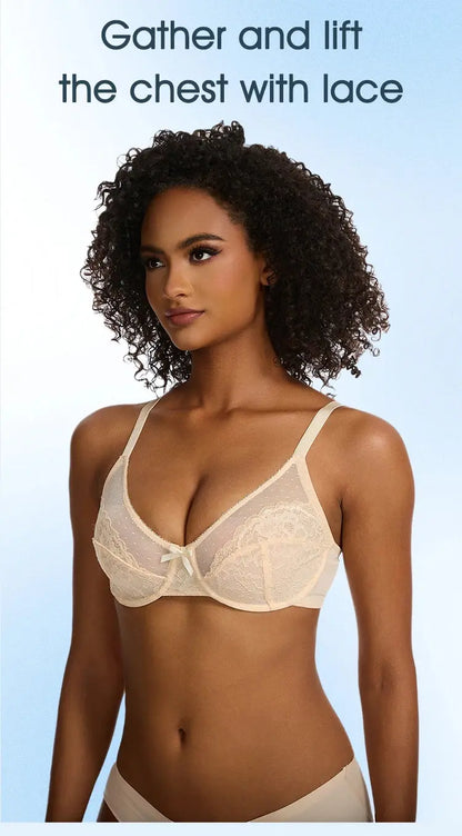 Soutien-gorge sexy en dentelle pour forte poitrine