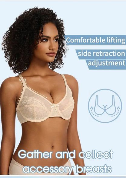 Soutien-gorge sexy en dentelle pour forte poitrine