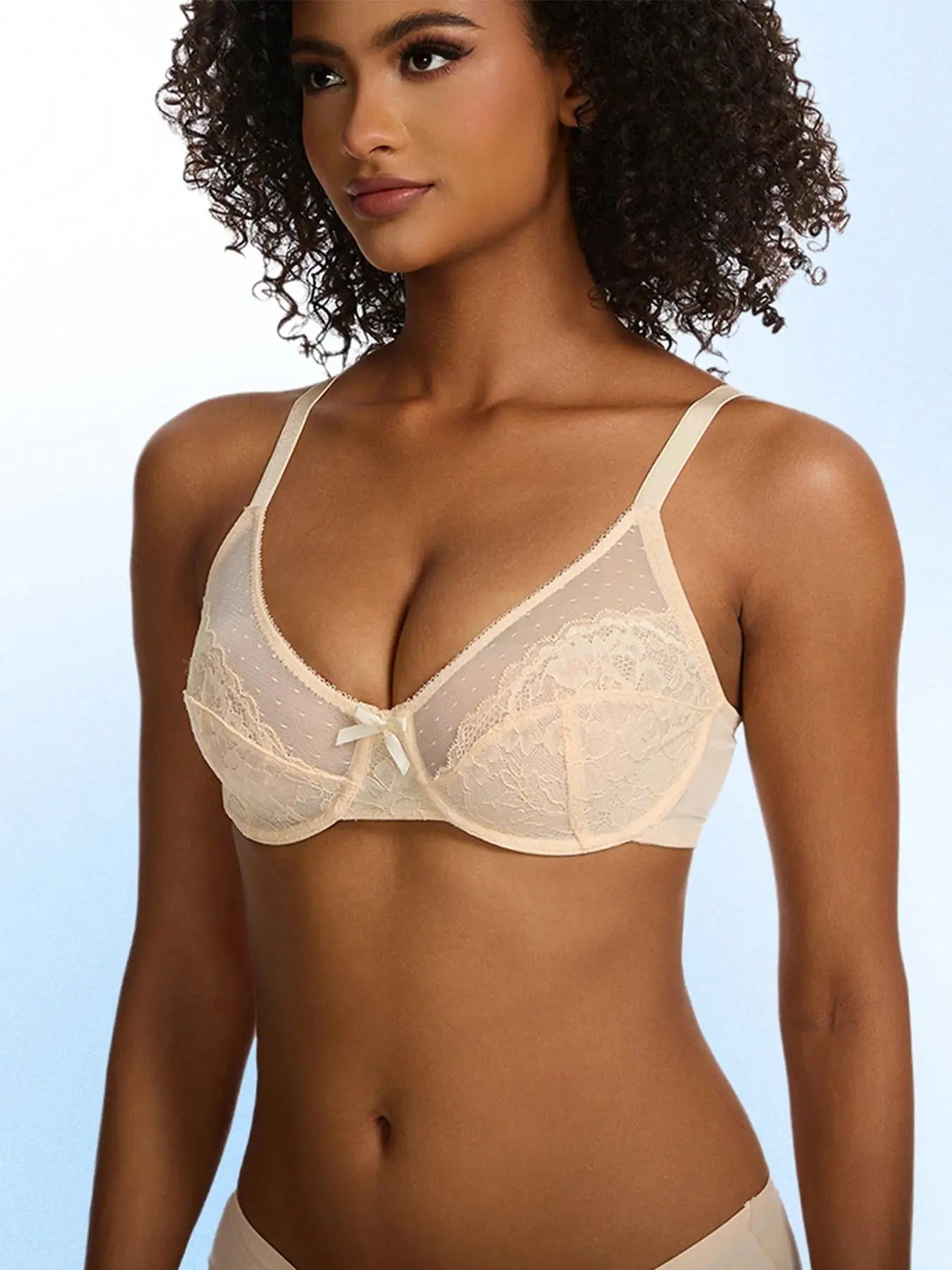 Soutien-gorge sexy en dentelle pour forte poitrine