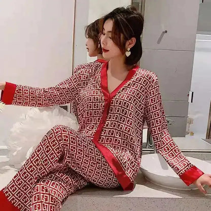 Pyjama épais à manches longues, collection automne et hiver