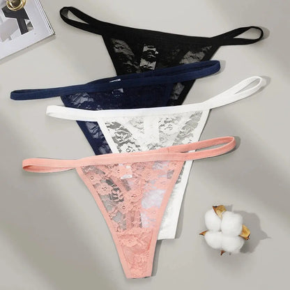 Culotte string en Lot de 02 pièces dentelle culottes taille basse