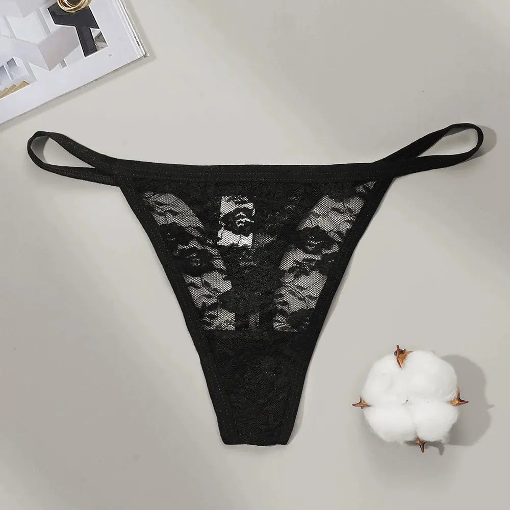 Culotte string en Lot de 02 pièces dentelle culottes taille basse