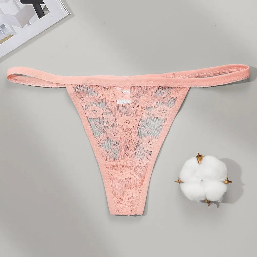 Culotte string en Lot de 02 pièces dentelle culottes taille basse
