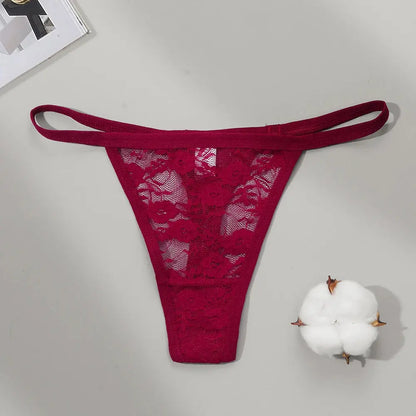 Culotte string en Lot de 02 pièces dentelle culottes taille basse