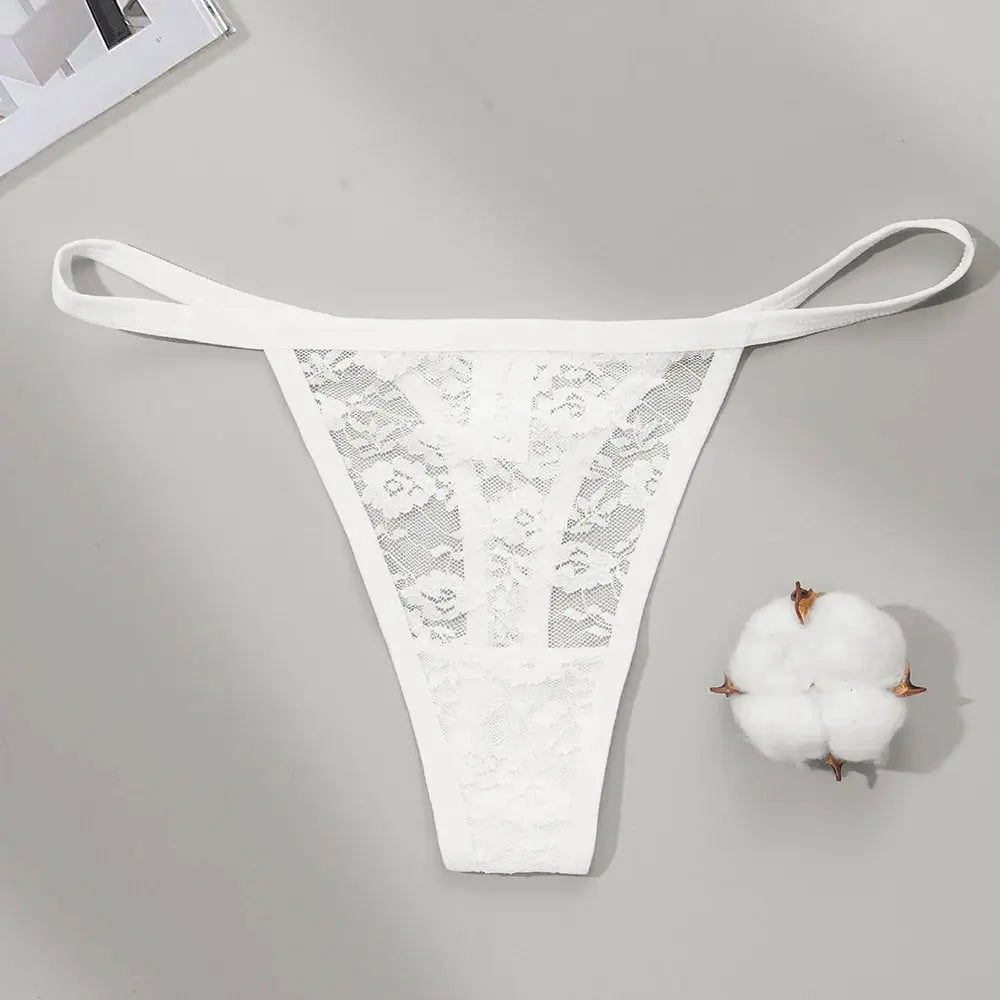Culotte string en Lot de 02 pièces dentelle culottes taille basse