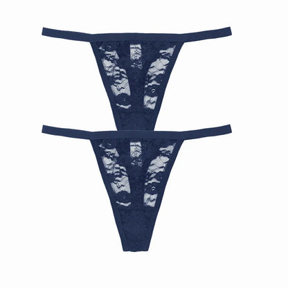 Culotte string en Lot de 02 pièces dentelle culottes taille basse
