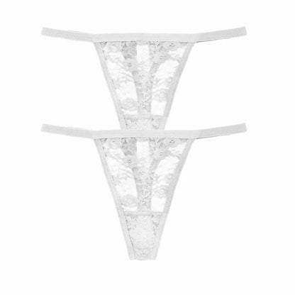 Culotte string en Lot de 02 pièces dentelle culottes taille basse