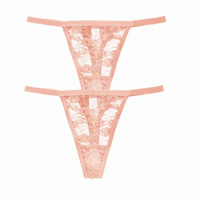 Culotte string en Lot de 02 pièces dentelle culottes taille basse