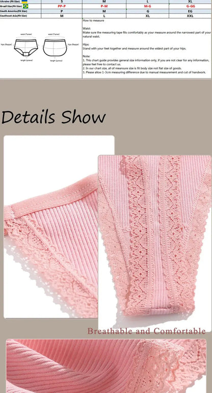 Culotte String en coton Sexy en lot de 03 pieces pour femmes