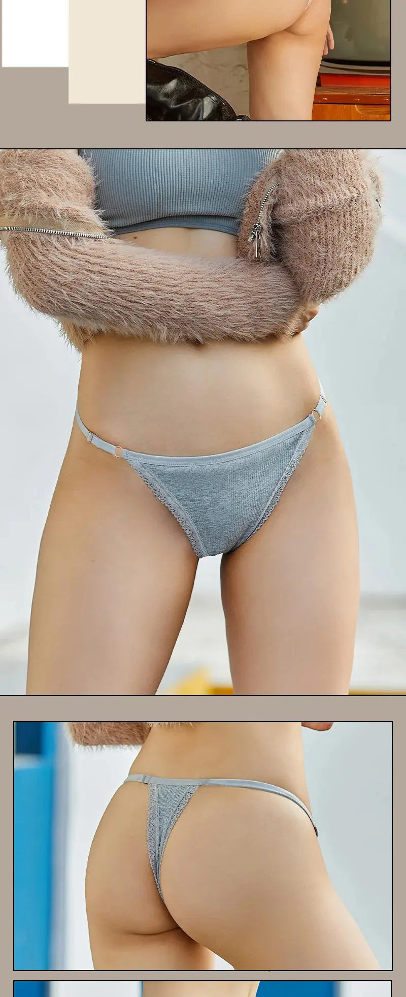 Culotte String en coton Sexy en lot de 03 pieces pour femmes