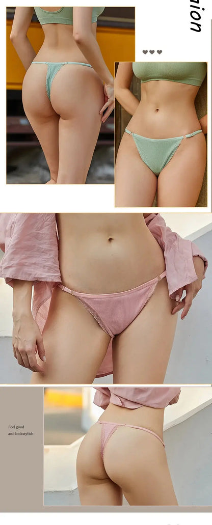 Culotte String en coton Sexy en lot de 03 pieces pour femmes