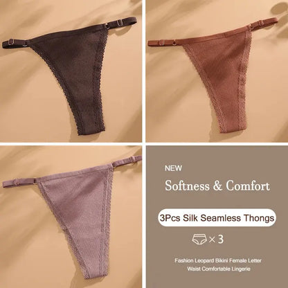 Culotte String en coton Sexy en lot de 03 pieces pour femmes