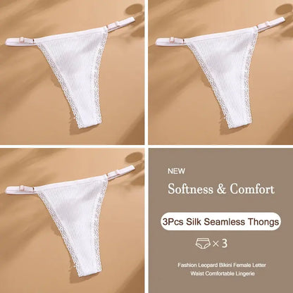 Culotte String en coton Sexy en lot de 03 pieces pour femmes
