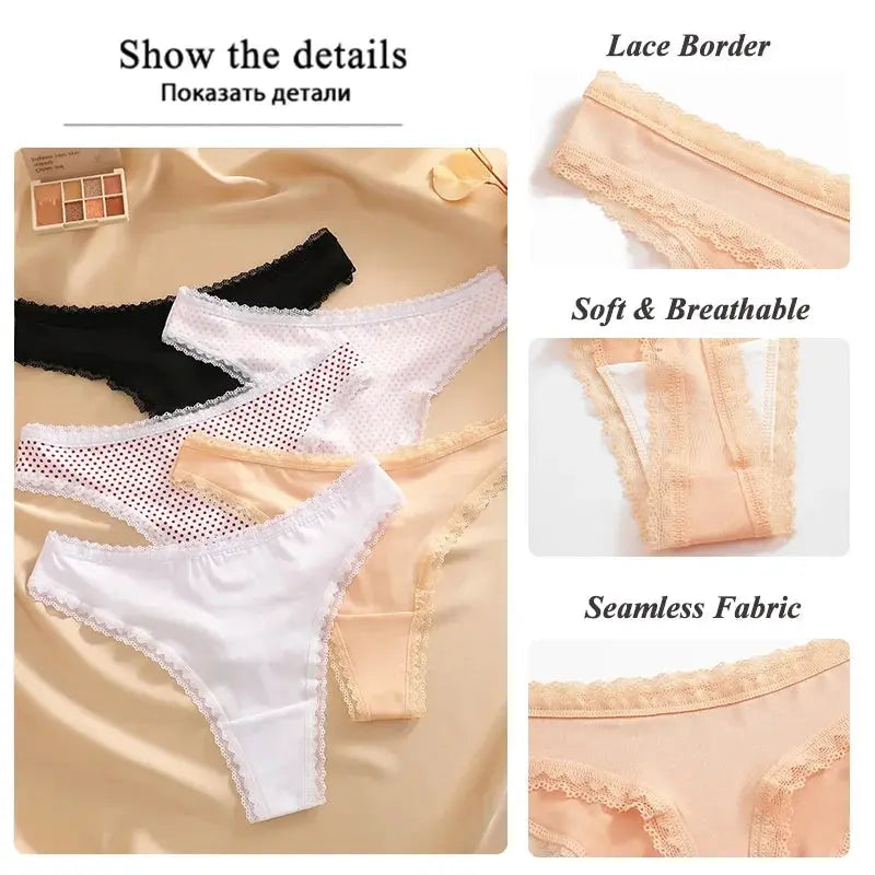 culotte string Lot de 03 pièces Sexy sans couture femmes