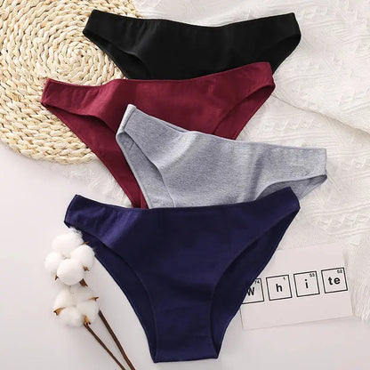 Lot de 04 culottes coton sans couture