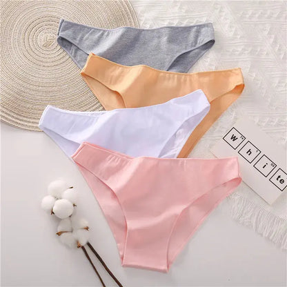 Lot de 04 culottes coton sans couture