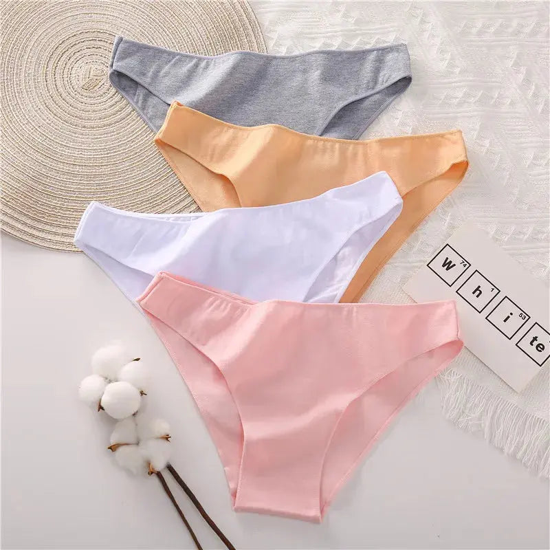 Lot de 04 culottes coton sans couture