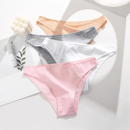 Lot de 04 culottes coton sans couture