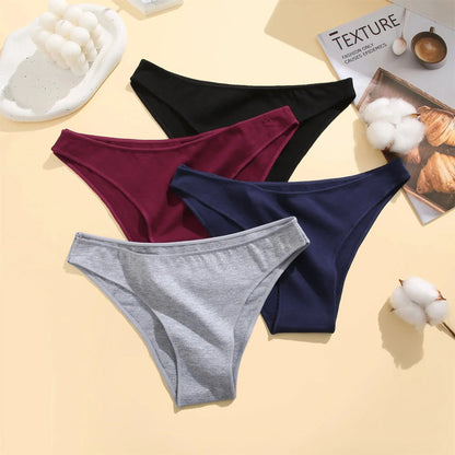 Lot de 04 culottes coton sans couture