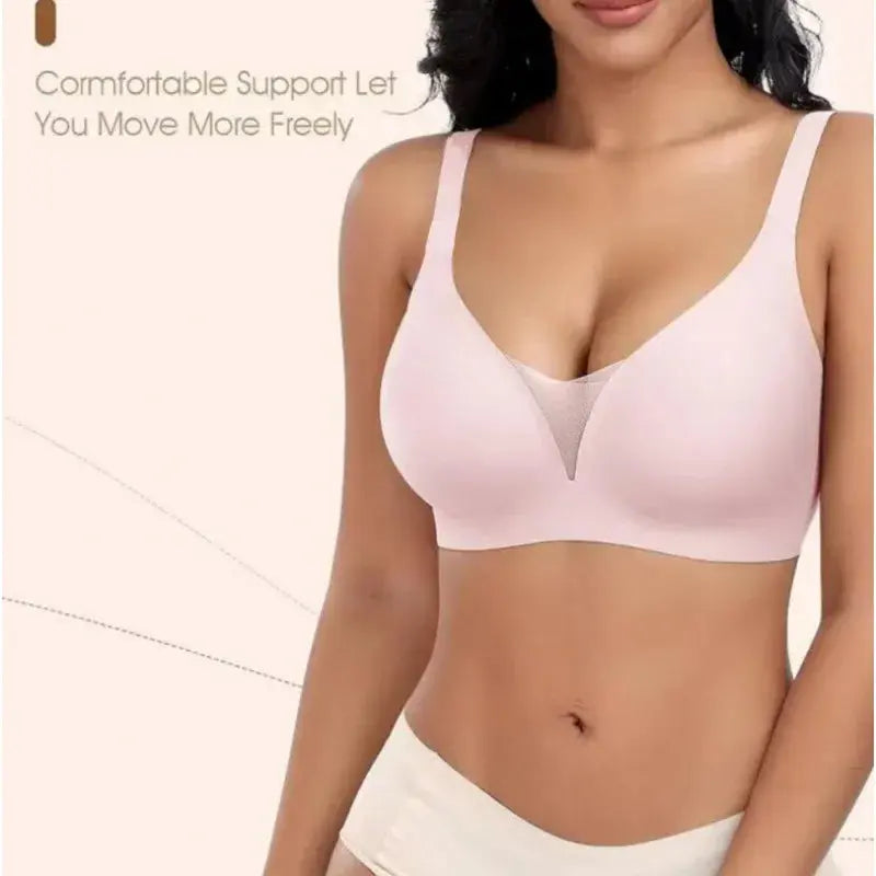 Soutien-gorge sans armature grande taille à bretelles ajustable