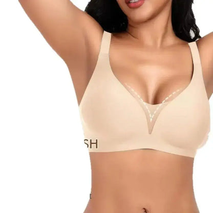 Soutien-gorge sans armature grande taille à bretelles ajustable