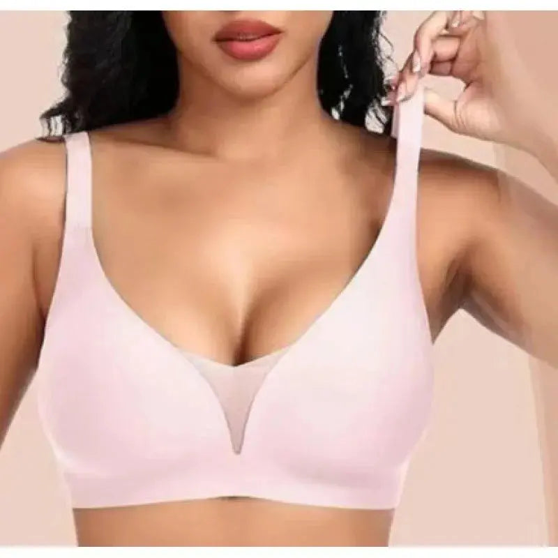 Soutien-gorge sans armature grande taille à bretelles ajustable