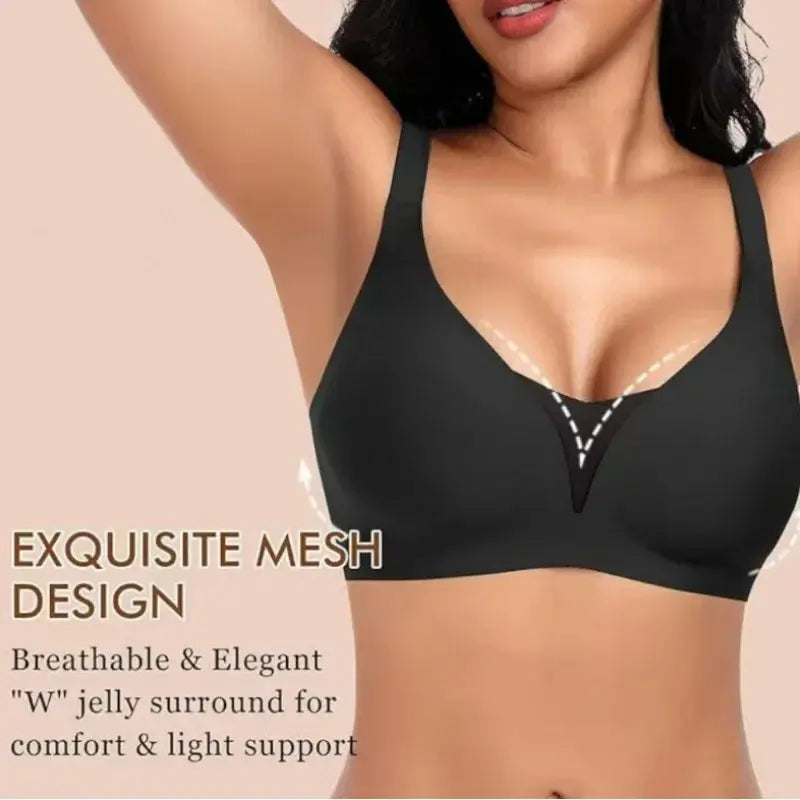 Soutien-gorge sans armature grande taille à bretelles ajustable