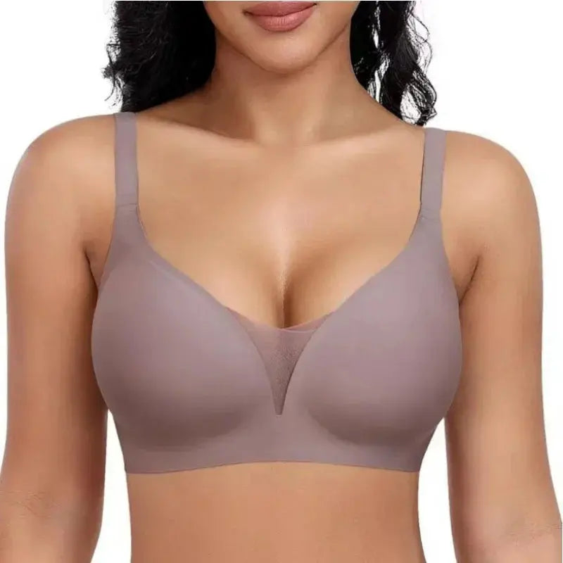 Soutien-gorge sans armature grande taille à bretelles ajustable