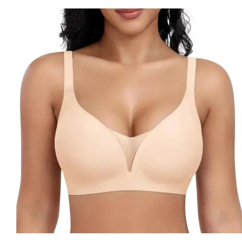 Soutien-gorge sans armature grande taille à bretelles ajustable