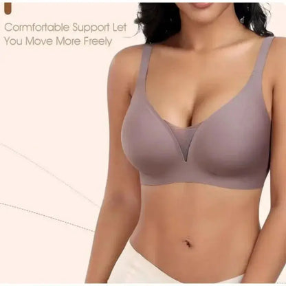 Soutien-gorge sans armature grande taille à bretelles ajustable