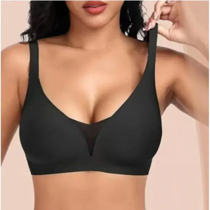Soutien-gorge sans armature grande taille à bretelles ajustable