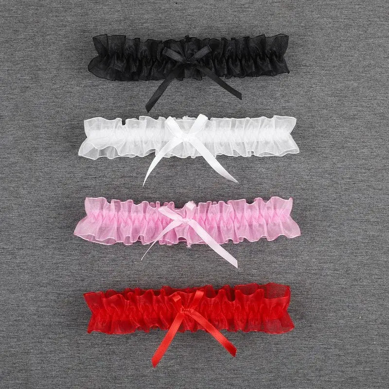  jarretelles-Anneau de jambe en dentelle-cuissade sexy transparente