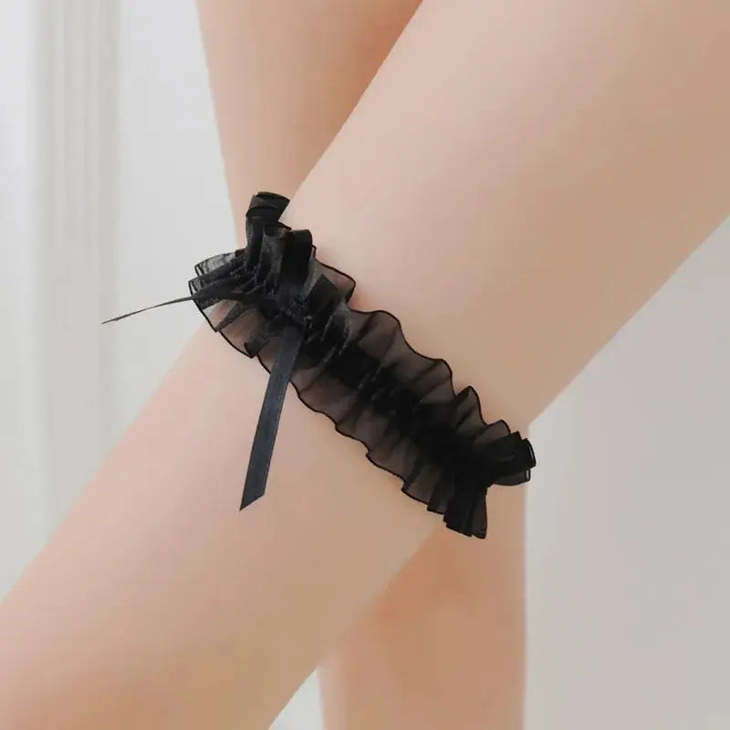  jarretelles-Anneau de jambe en dentelle-cuissade sexy transparente